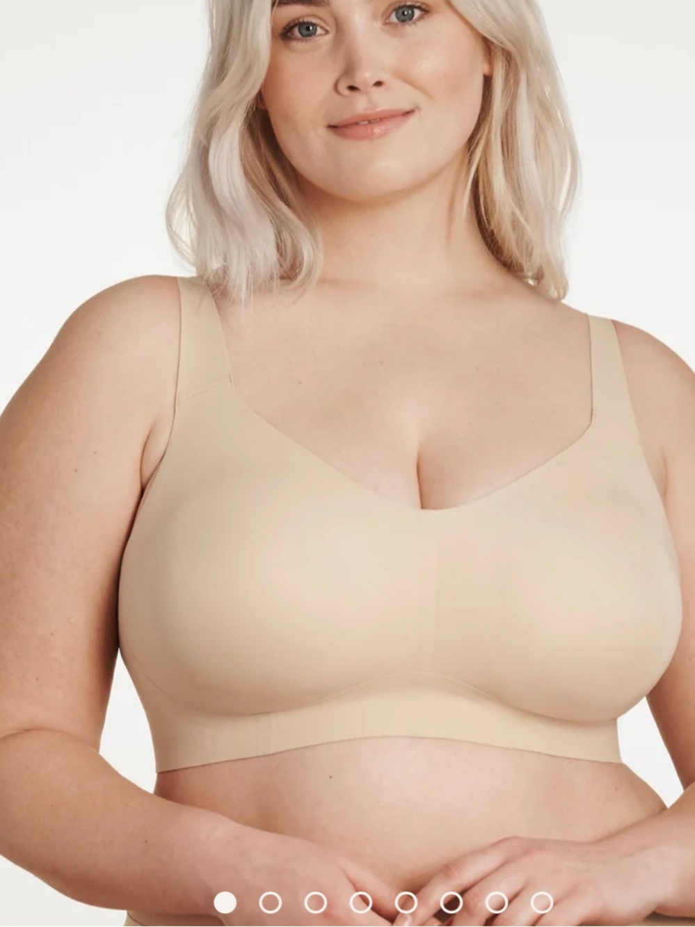 EVELYN & BOBBIE Beyond Bra in Sand Size Large MSRP $98